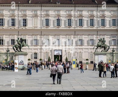 Palazzo Reale (Palais Royal), Turin, Piémont, Italie Banque D'Images