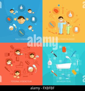 Concept d'hygiène Illustration de Vecteur