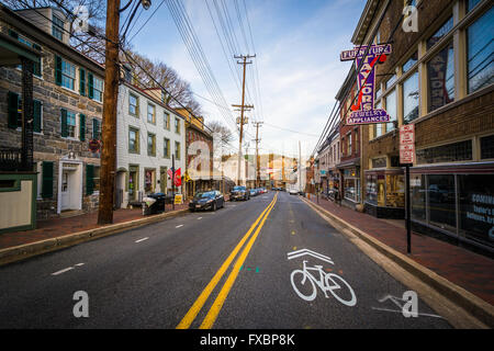 Main Street, à Ellicott City, Maryland. Banque D'Images