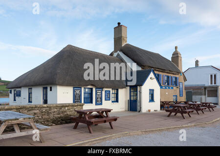 Le début Bay Inn à Torcross Devon UK Banque D'Images