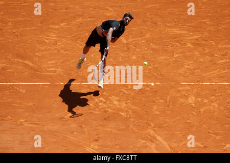 Monte Carlo, Monaco. 14 avr, 2016. Monte Carlo Rolex Masters : Benoit Paire en action contre Andy Murray au Masters de Monte Carlo troisième-match. © Plus Sport Action/Alamy Live News Banque D'Images