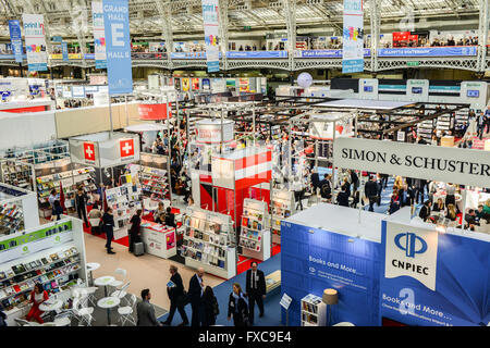 Londres, Royaume-Uni. 13 avr, 2016. La foire du livre de Londres, Kensington Olympia (Londres) ; 13 Avril 2016 Crédit : Antonio Pagano/Alamy Live News Banque D'Images