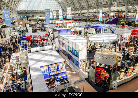 Londres, Royaume-Uni. 13 avr, 2016. La foire du livre de Londres, Kensington Olympia (Londres) ; 13 Avril 2016 Crédit : Antonio Pagano/Alamy Live News Banque D'Images