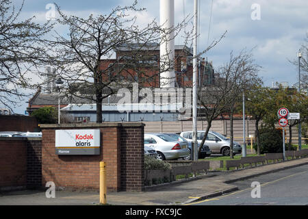 Harrow, England, UK. 14 avril 2016. L'image générale de Kodak Alaris installation de fabrication à Harrow. L'entreprise envisage de fermer l'installation de la Herse d'ici la fin de cette année, mettant en péril 250 emplois. Crédit : Andrew Lockie/Alamy Live News. Banque D'Images