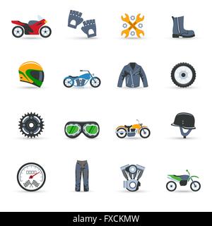 Kit Moto Illustration de Vecteur