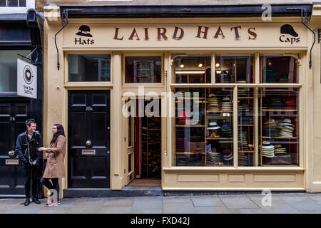 Laird Hat Shop, nouvelle ligne, Covent Garden, Londres, UK Banque D'Images