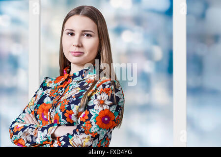 Young Beautiful woman smiling Banque D'Images