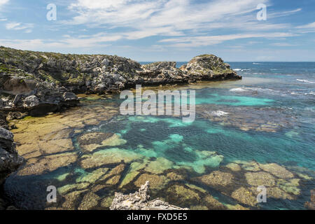 L'île Rottnest (Wadjemup) une île au large de la côte ouest de l'Australie 18k à l'ouest de Freemantle Banque D'Images