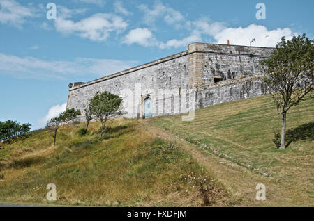 La Citadelle royale entre Plymouth Hoe et la Barbacane - une forteresse du 17ème siècle. Banque D'Images