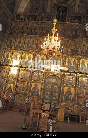 Intérieur de maison Spaso-preobrazhenskiy sobor ou la cathédrale de la transfiguration, ouglitch, la Russie. Banque D'Images