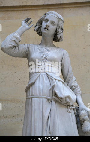 Jeanne d'Arc (1412-1431) à l'écoute de sa voix. En 1852. Par François Rude (1784-1855). Louvre. Banque D'Images