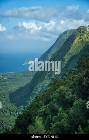 USA, Hawaii, Molokai, la péninsule de Kalaupapa Banque D'Images