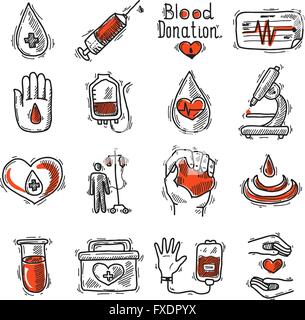 Donateurs Icon Set Illustration de Vecteur