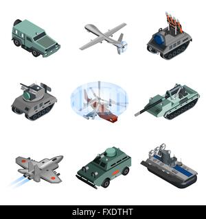 L'équipement militaire la tension isométrique Illustration de Vecteur