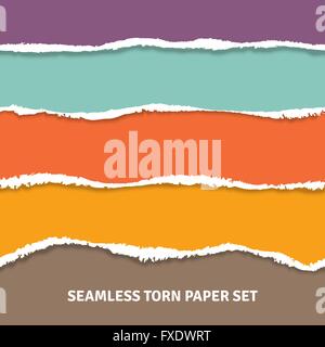 Concept sans papier déchiré Illustration de Vecteur