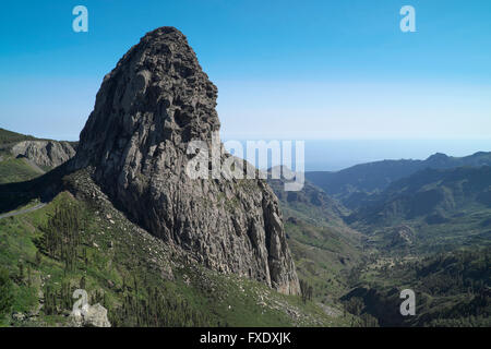 Roque de Agando, Los Roques, La Gomera, Canary Islands, Spain Banque D'Images