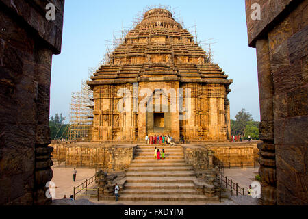 Temple du Soleil de Konark, Konark, Odisha, Inde Banque D'Images