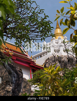 Wat Prayoon Turtle Mountain Bangkok Thaïlande Banque D'Images