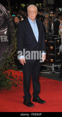 Michael Caine assiste à la première UK de la dernière sorcière Hunter à l'Empire Leicester Square à Londres, en Angleterre. 19 Octobre 2015 © Paul Treadway Banque D'Images