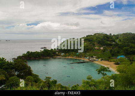 Point de vue de Castara à Tobago Banque D'Images