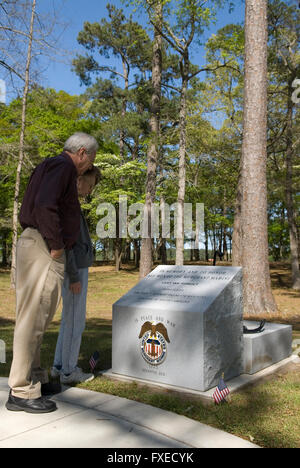 Monument de la marine marchande Warbird Park Myrtle Beach en Caroline du Sud USA Banque D'Images