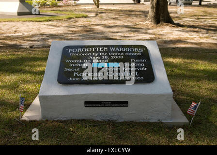 Les guerriers oubliés Warbird Memorial Park Myrtle Beach SC USA Banque D'Images