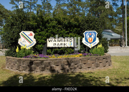 Warbird Park sign Myrtle Beach SC USA Banque D'Images