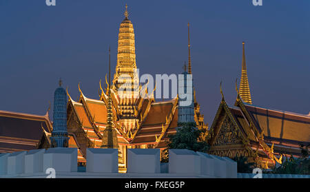 Wat Phra Kaew Palace Bangkok Thaïlande Banque D'Images