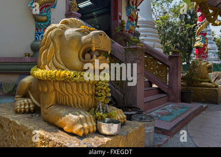 Sanctuaire chinois au Wat Chana Songkhram Thaïlande Bangkok Banglamphu Banque D'Images