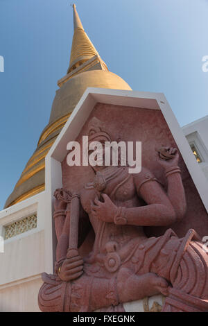Wat Bowonniwet Thaïlande Bangkok Banglamphu Banque D'Images