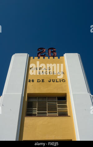 La caserne Moncada Garrison, l'école et musée, Santiago de Cuba, Cuba. Banque D'Images