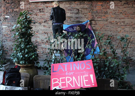 Bernie aime bushwick nyc le 12 avril 2016 rallye parti Banque D'Images