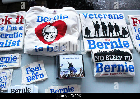 Bernie aime bushwick nyc le 12 avril 2016 rallye parti Banque D'Images