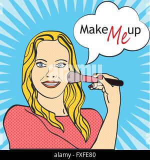 Pop Art femme Illustration de Vecteur