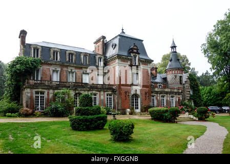 Château de Bertreville B&B, Haute Normandie, France Banque D'Images