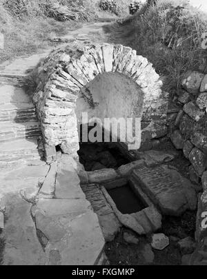 Les saints Non St bien près de St David's, Pembrokeshire, pays réputé pour ses pouvoirs de guérison miraculeuse et, en particulier pour les conditions de l'œil. Banque D'Images