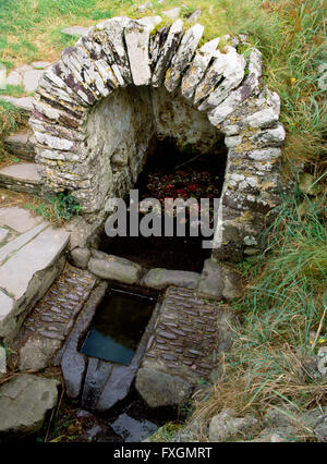 Les saints Non St bien près de St David's, Pembrokeshire, pays réputé pour ses pouvoirs de guérison miraculeuse et, en particulier pour les conditions de l'œil. Banque D'Images