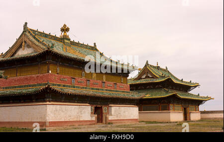 Partie de la Zuu Monastère complexe, une partie de l'UNESCO Paysage culturel de la vallée de l'Orkhon Site du patrimoine mondial. Banque D'Images