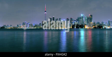 Toronto city at night Banque D'Images