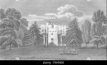 Londres : peu de Stanmore : Hughson, antique print 1805 Banque D'Images