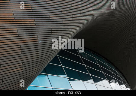 Abstrait Architecture Londres Centre aquatique Banque D'Images