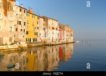 Vue sur la ville Rovinj en Croatie. Banque D'Images