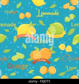 Agrumes bleu motif transparent Illustration de Vecteur