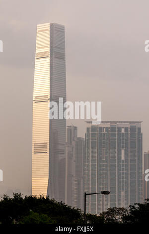 Centre de Commerce International - Hong Kong Banque D'Images