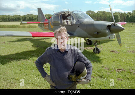 Duc de Hamilton avec son Bulldog Scottish Aviation avion à East Lothian Archerfield Banque D'Images