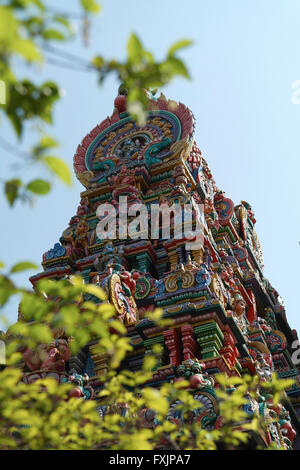 Sri Maha Mariamman Temple à Bangkok - Thaïlande Banque D'Images