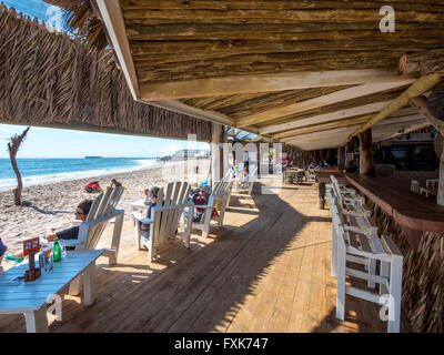 Restaurant Tiger Reef sur la plage à Swakopmund, Namibie Banque D'Images