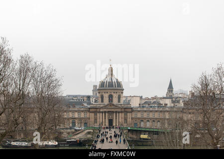 Institut de France, célèbre société savante française, à Paris. Banque D'Images