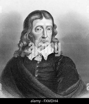 John Milton, 1608 - 1674, un poète anglais et philosophe politique, Banque D'Images