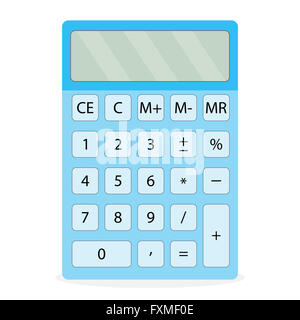 Calculateur de l'appareil isolé. L'icône Calculatrice calculatrice, calculer et isolées, des finances et de l'argent de comptabilité abacus numérique, fin Banque D'Images